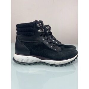 Cole Haan GrandExplore Women's 8 Waterproof Hiking Boots Black Leather Suede